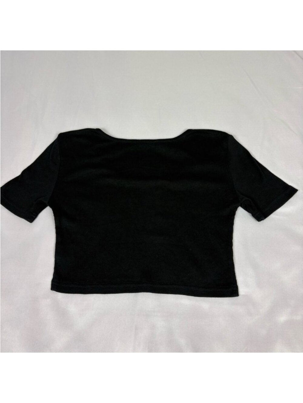 Black Crop Top - Picture 5 of 8